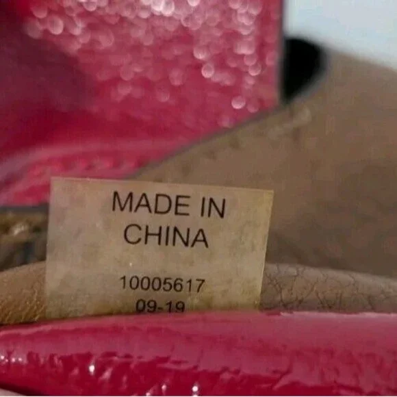 Tory Burch Perry Leather Satchel Bag Brown Moose w/ Red Interior - Picture 9 of 13